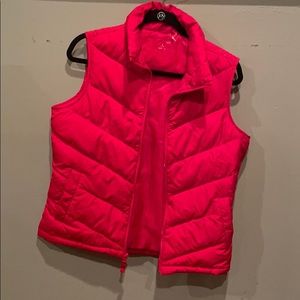 Red lands end vest